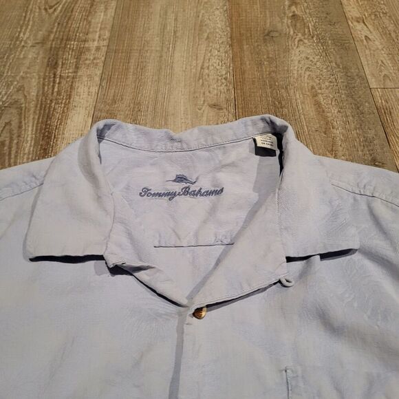 Tommy Bahama Silk Island Style Loose Short Sleeved Button Up Shirt Mens Large - Picture 3 of 9